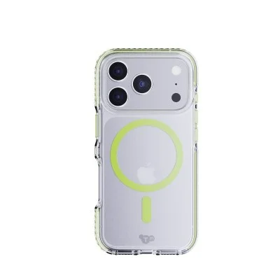 Tech21 Appleiphone 17 Pro Max Evocrystal W/Magsafe Clear/Glow Green